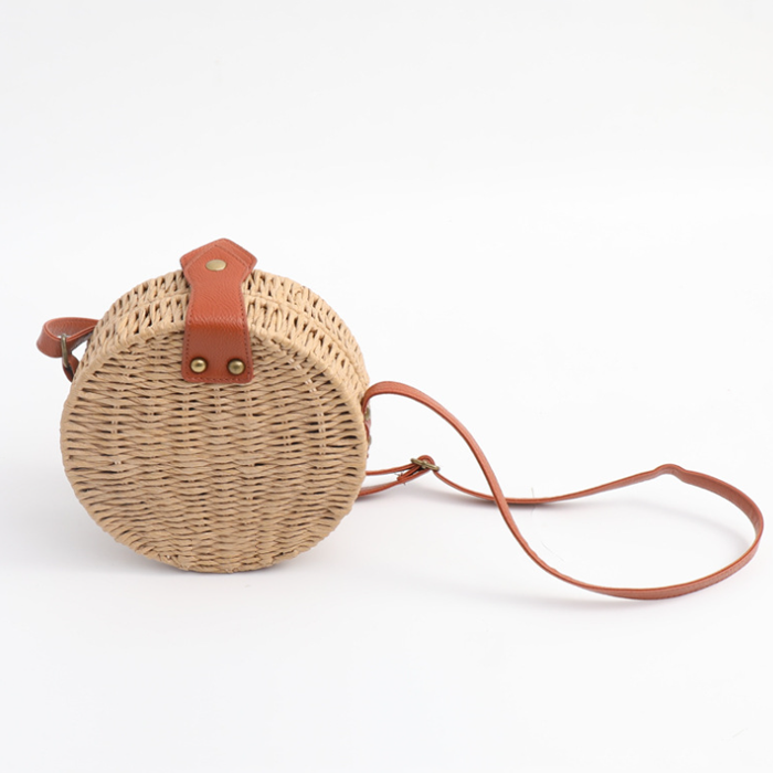 Handmade Round Women Girl Straw Handbag Straw Bag Rattan Woven Summer Beach  Bag – the best products in the Joom Geek online store