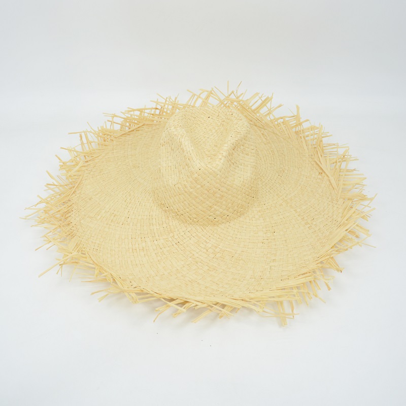 Handmade Sun Hat Beach Jazz Hat Natural Straw Hat