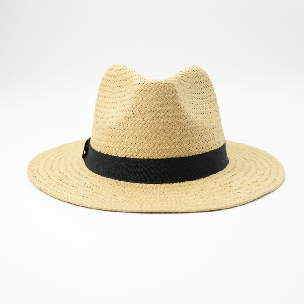 Straw Panama Hat Fedora Summer Beach Sun Hat UPF Straw Hat for Women