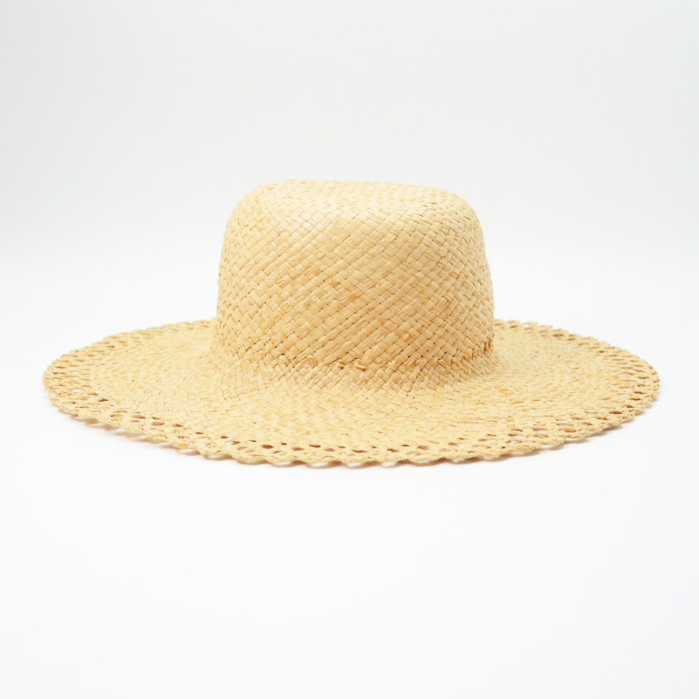 French Woven Edge Straw Hat