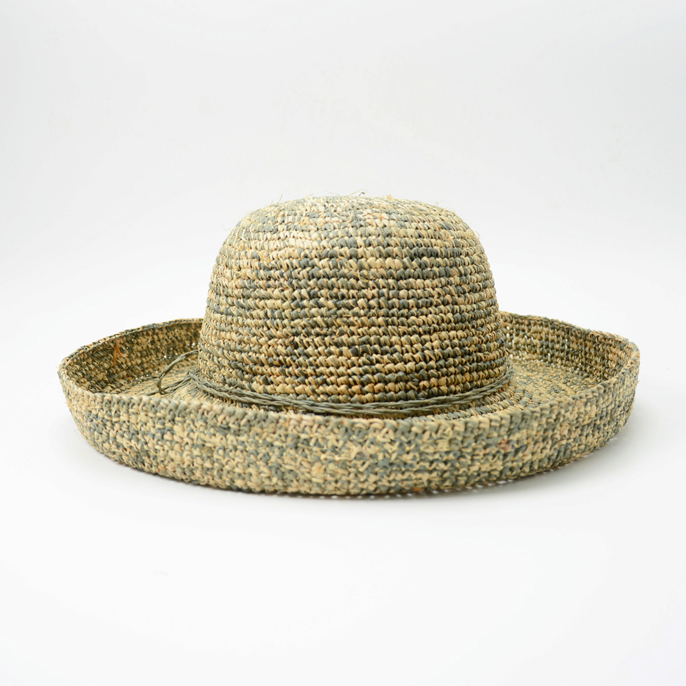 multicolor woven straw raffia hats