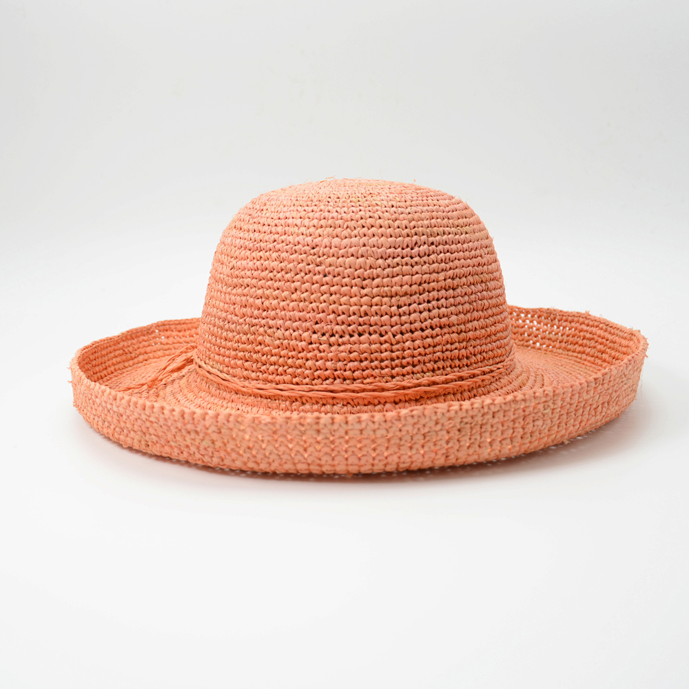 Wide Brim Raffia Bucket Hat