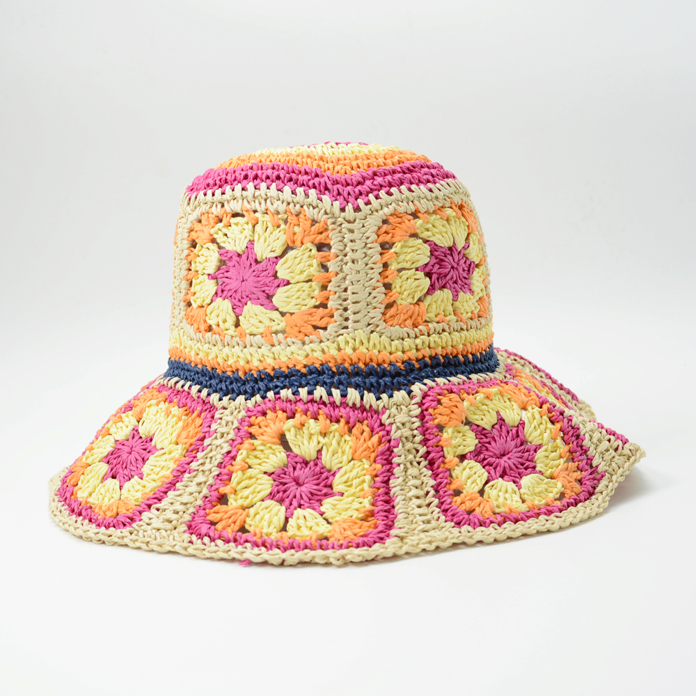 Summer of Love Straw Bucket Hat 