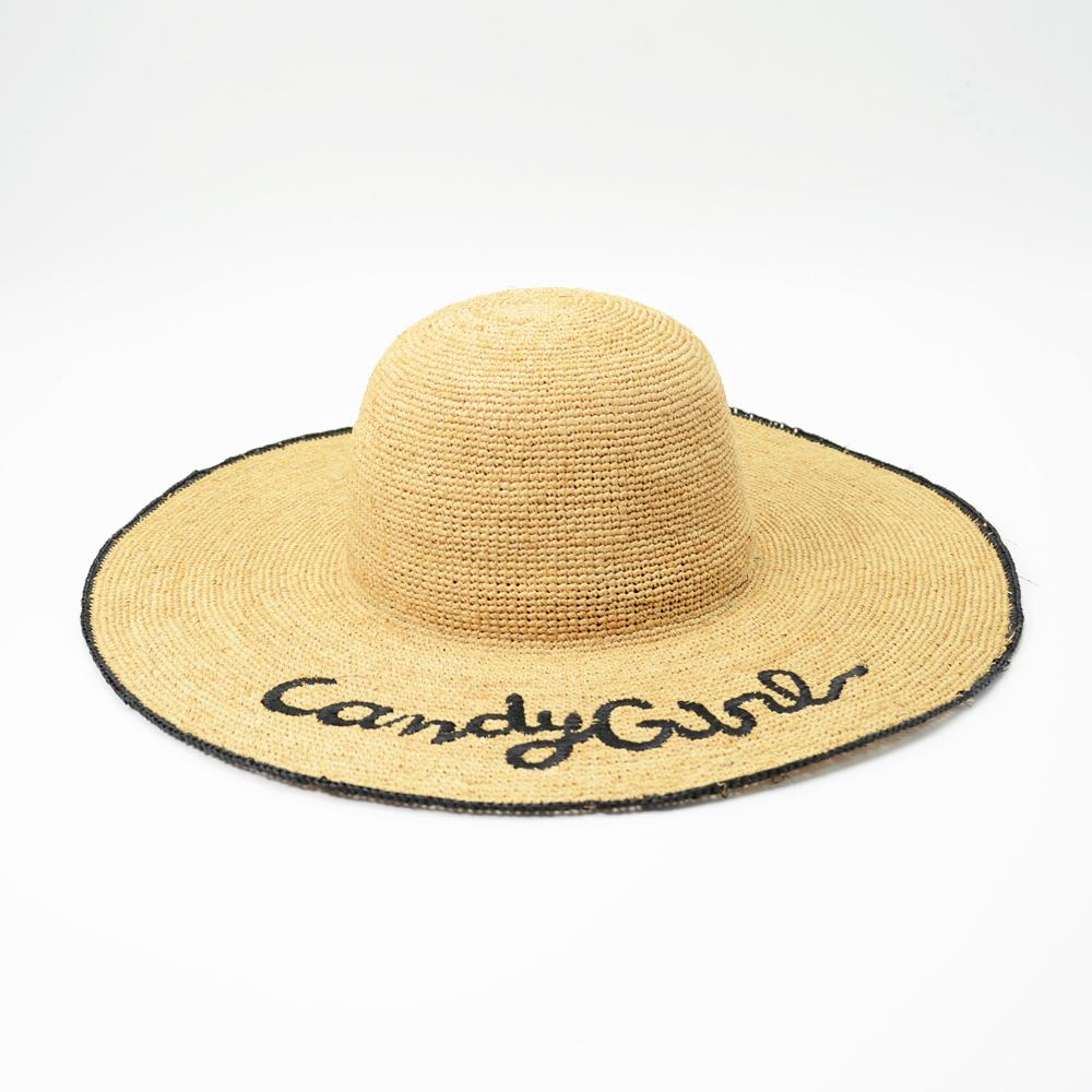 organic raffia sun hat