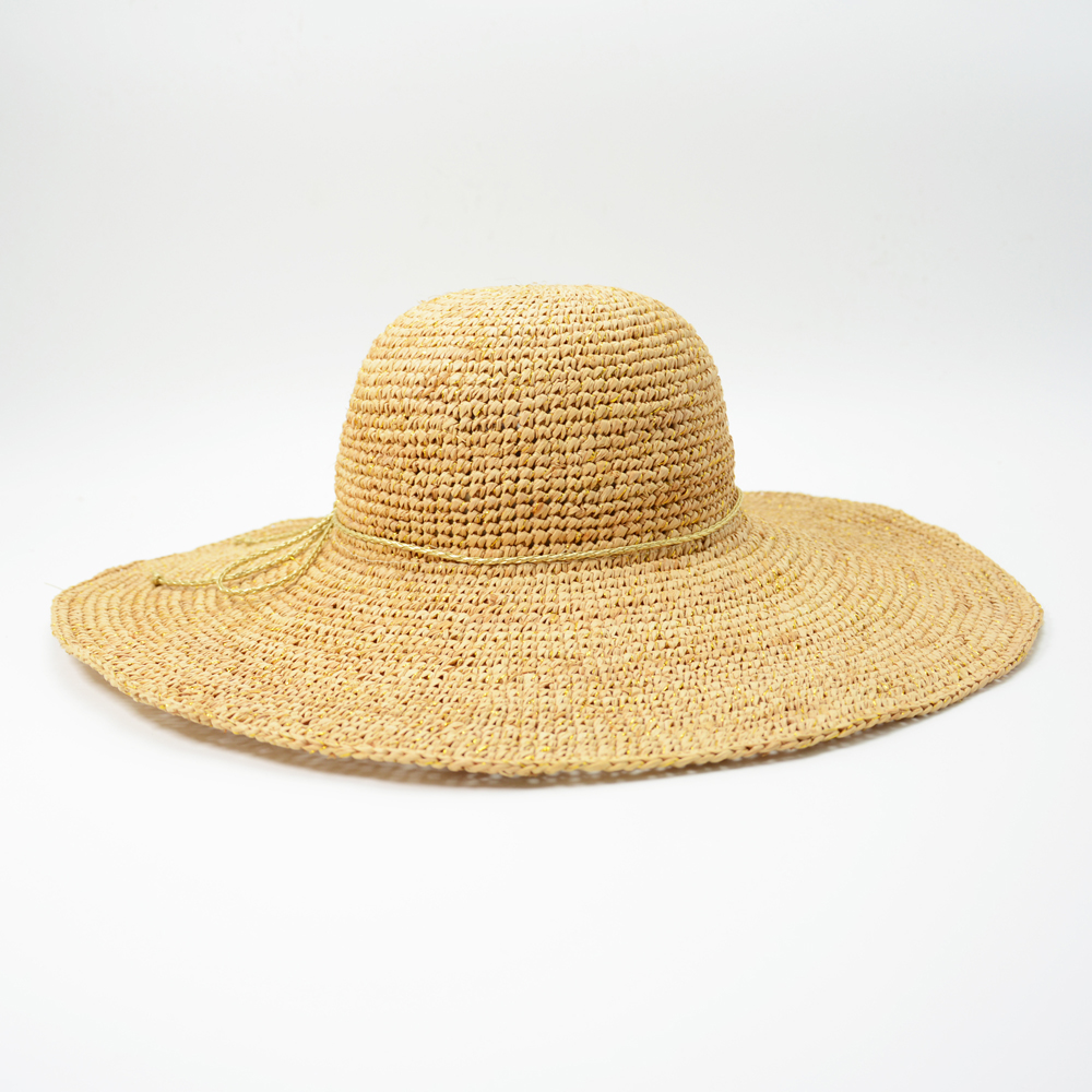 Wide Brim Raffia Hat