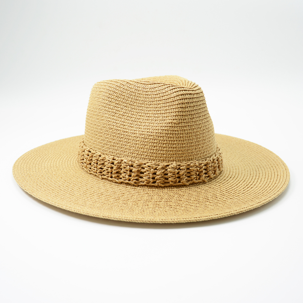 Paper Straw Braid Fedora Hat