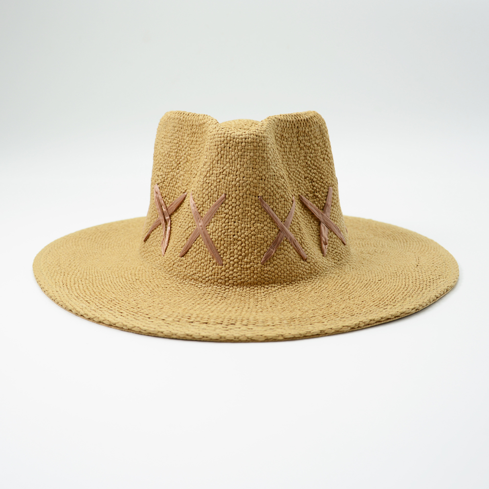 Camel Straw Panama Hat 